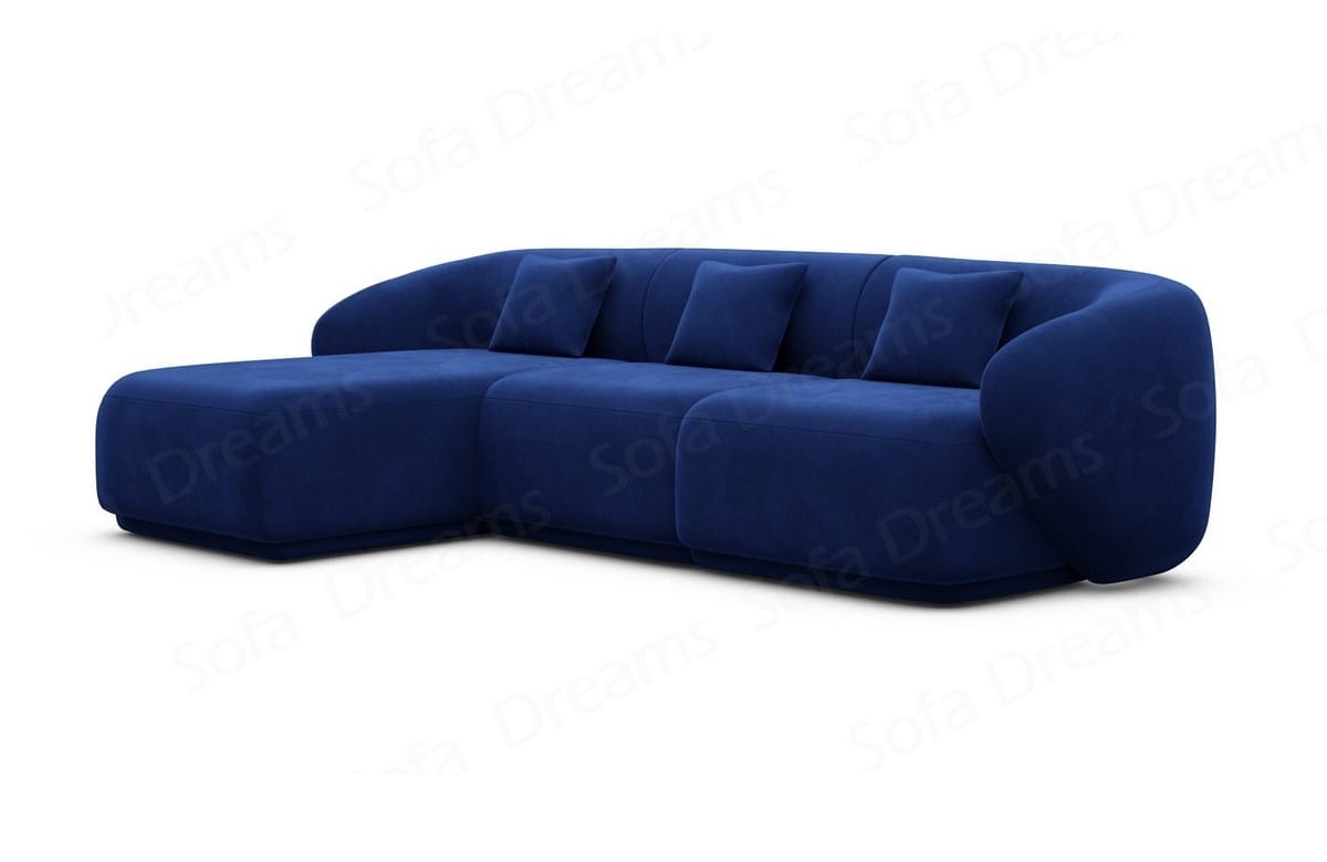 Ecksofa Marbella L-Form Kurz Dunkelblau