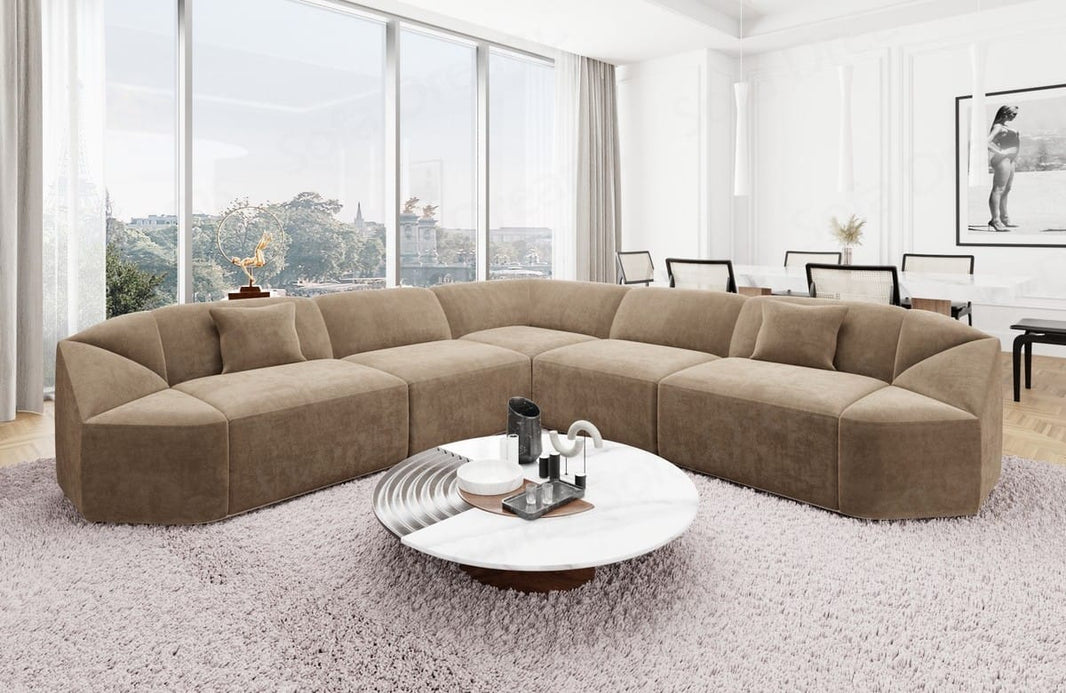 Stoff Ecksofa Cabrera L Form