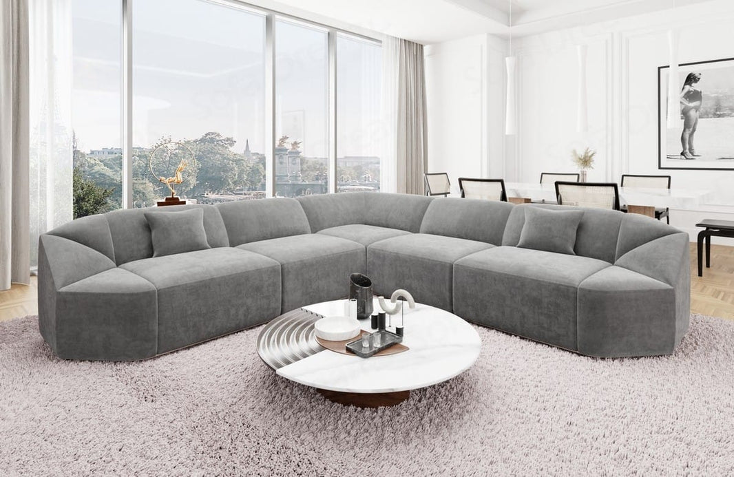 Stoff Ecksofa Cabrera L Form