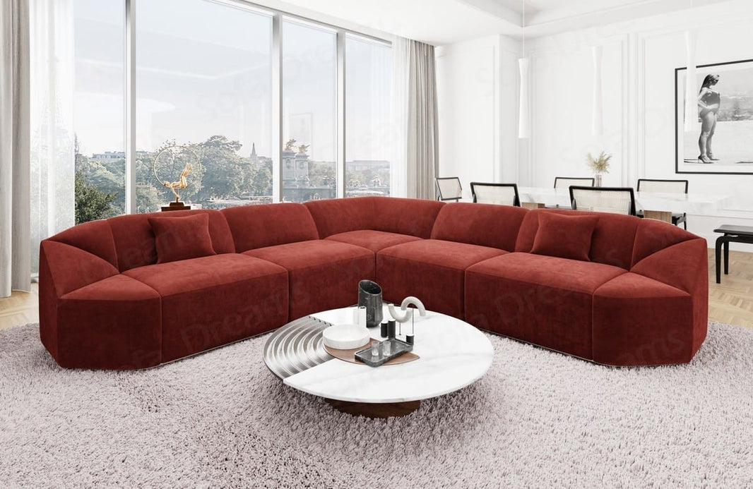 Stoff Ecksofa Cabrera L Form