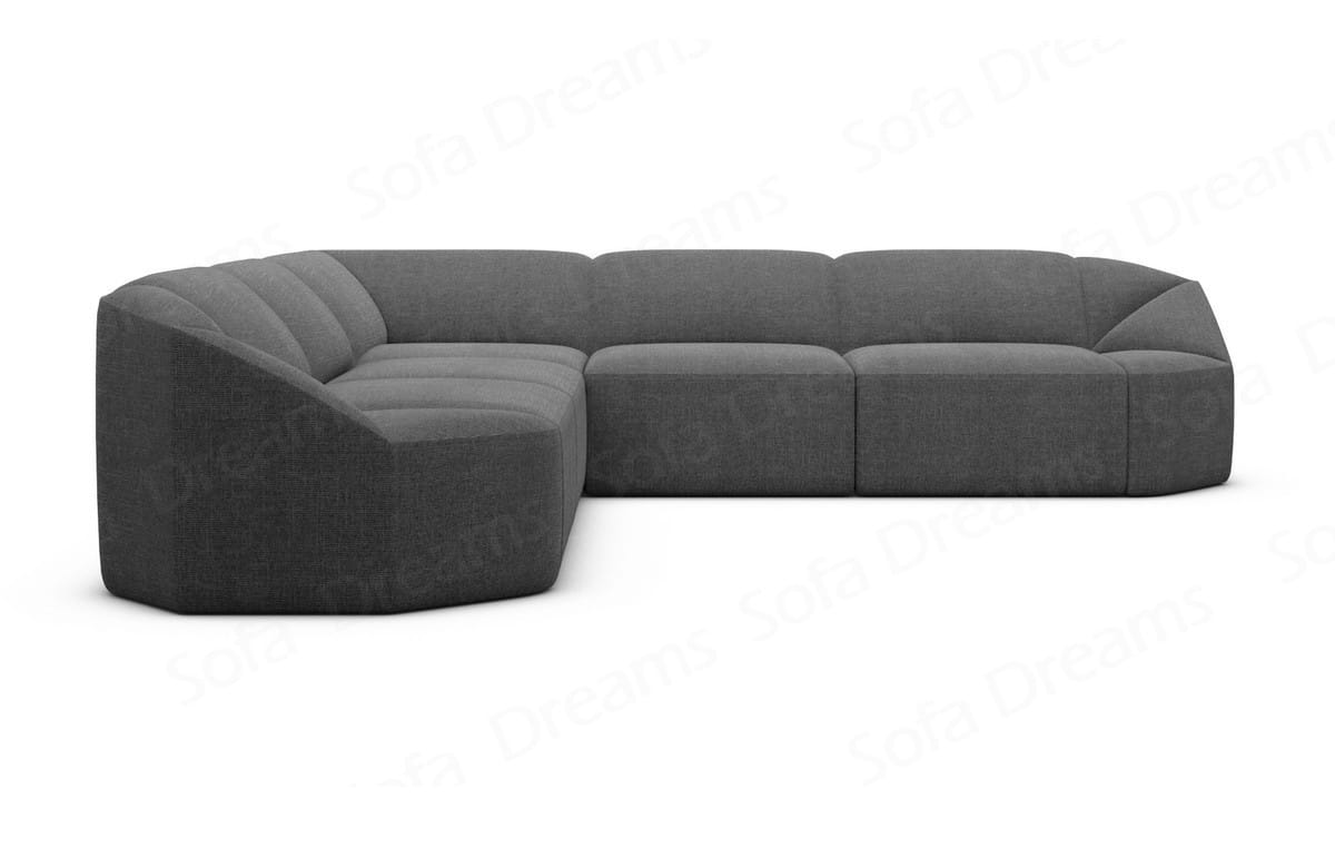 Stoff Ecksofa Cabrera L-Form Anthrazit
