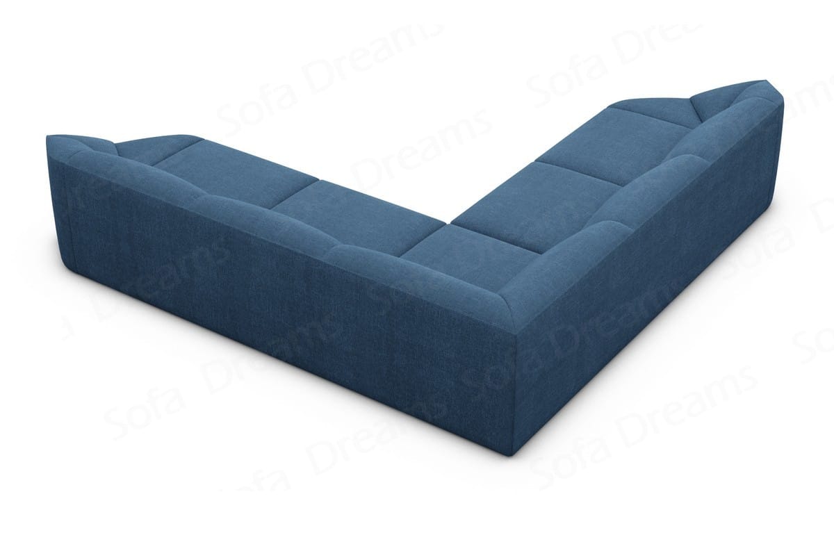 L-Form Stoffsofa Cabrera Blau