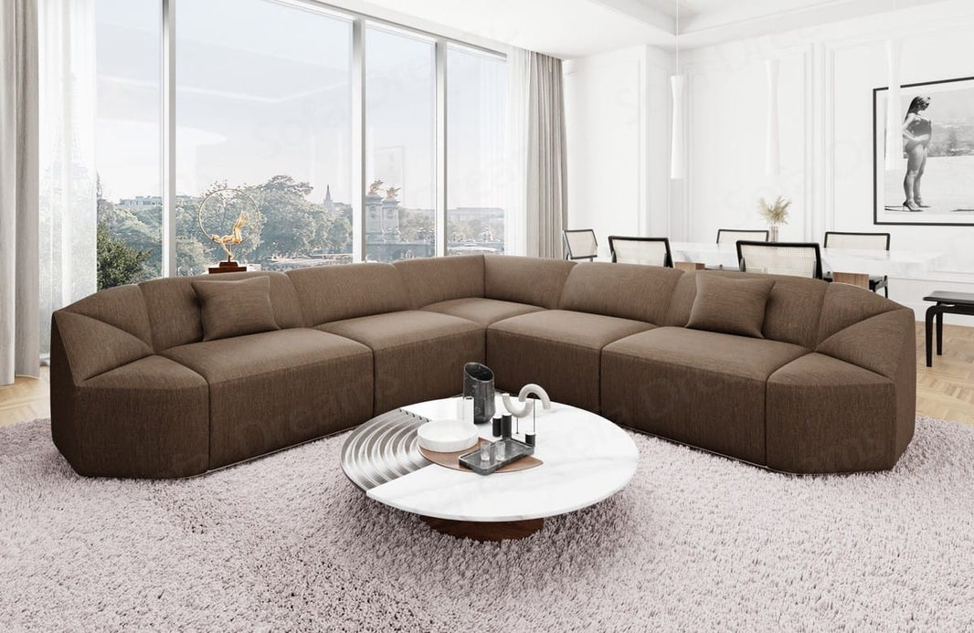 Stoff Ecksofa Cabrera L Form