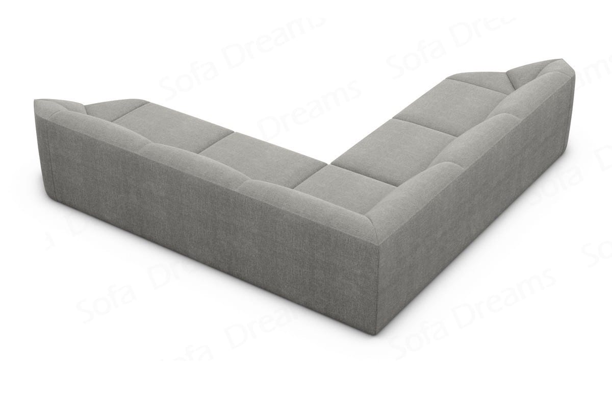 Samtstoff Ecksofa Cabrera L Form Dunkelgrau