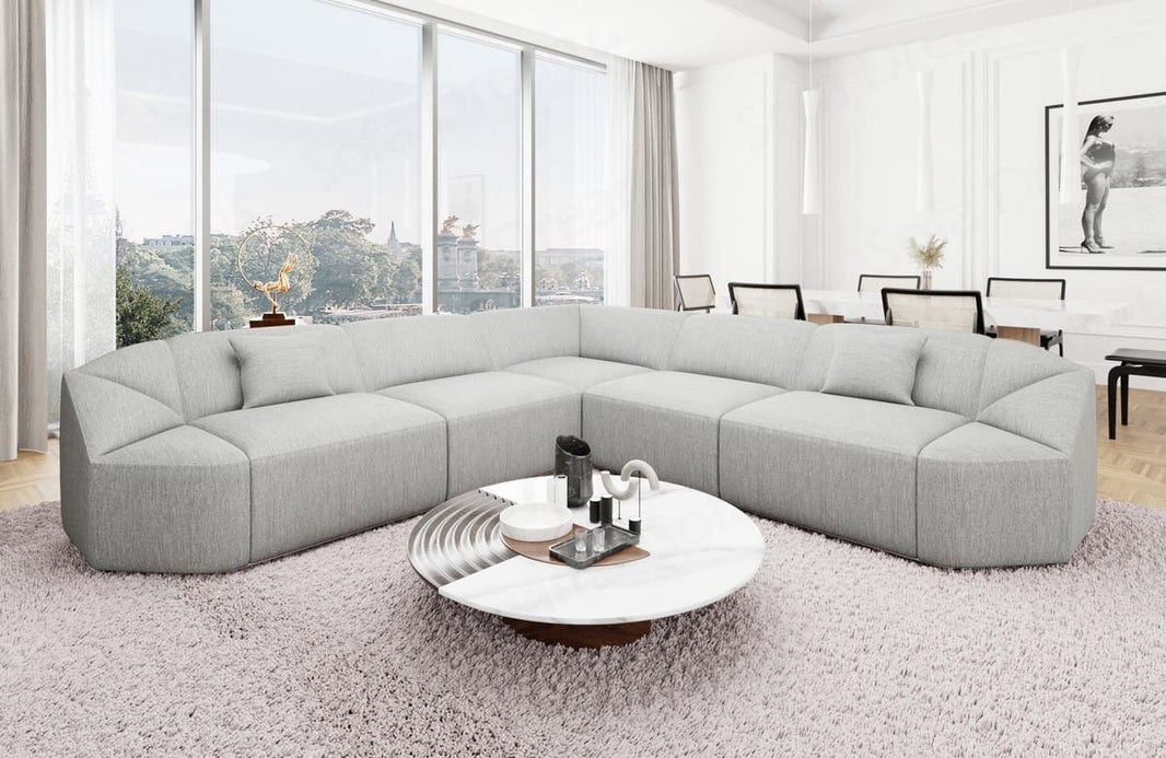 Stoff Ecksofa Cabrera L Form