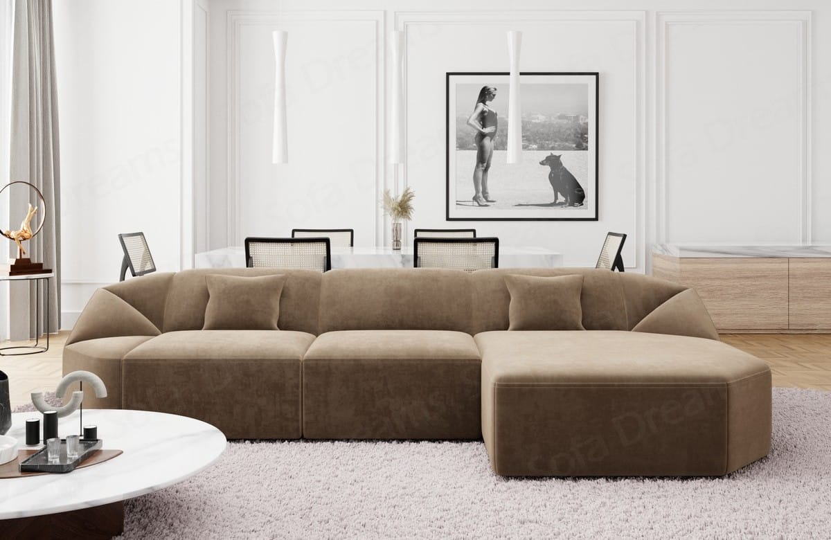 Couch Cabrera L Form Stoff
