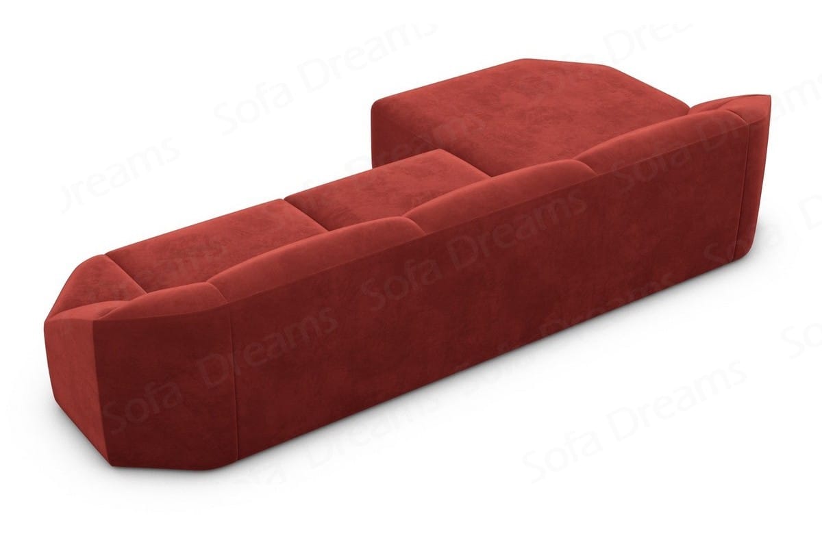 Stoff Ecksofa Cabrera L-Form Kurz Rot