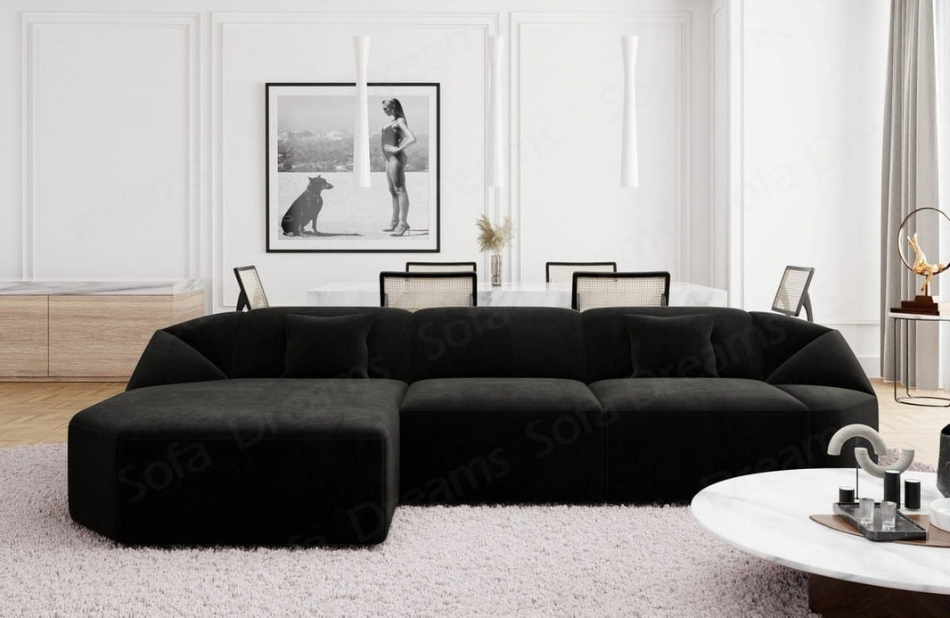 Stoff Ecksofa Cabrera L-Form Kurz