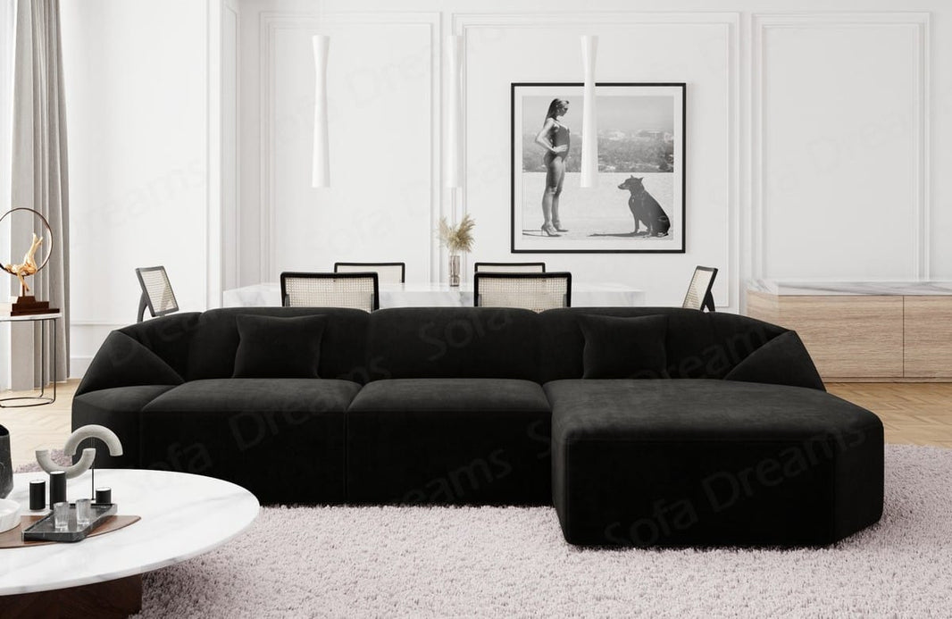 Stoff Ecksofa Cabrera L-Form Kurz