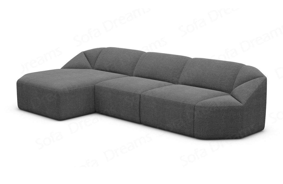Polster Ecksofa Cabrera L-Form kurz Anthrazit
