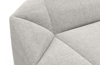 Stoff Ecksofa Cabrera L-Form Kurz Hellgrau