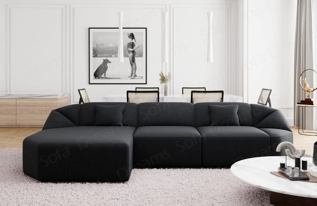 Stoff Ecksofa Cabrera L-Form Kurz
