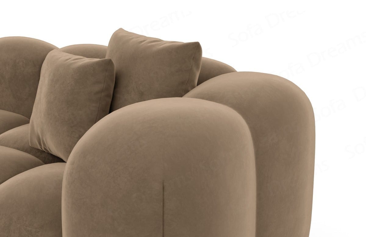 Polster Ecksofa Formentera L-Form Braun