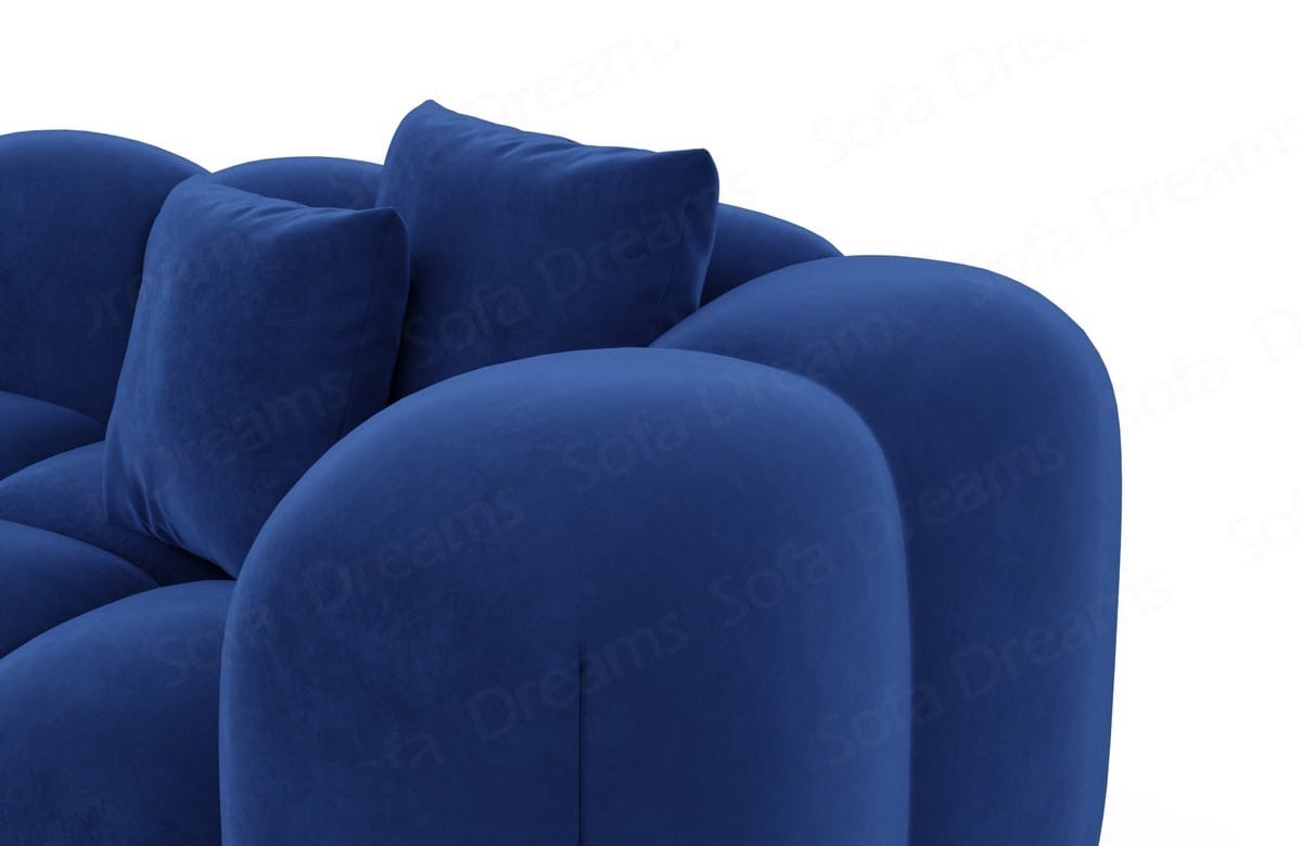 Ecksofa Formentera L Form Stoff Dunkelblau