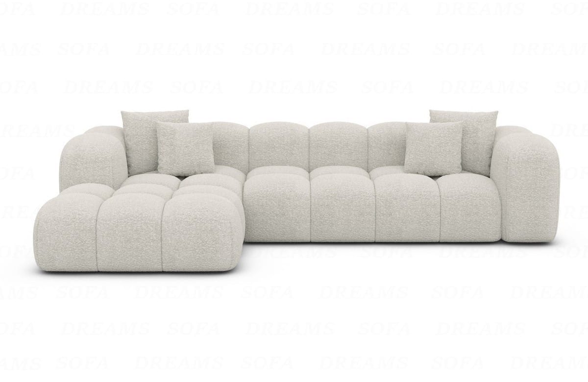 Stoff Ecksofa Formentera L-Form Pearl