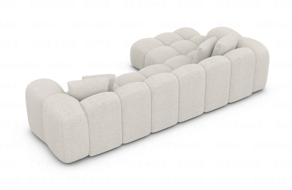 Stoff Ecksofa Formentera L-Form Pearl