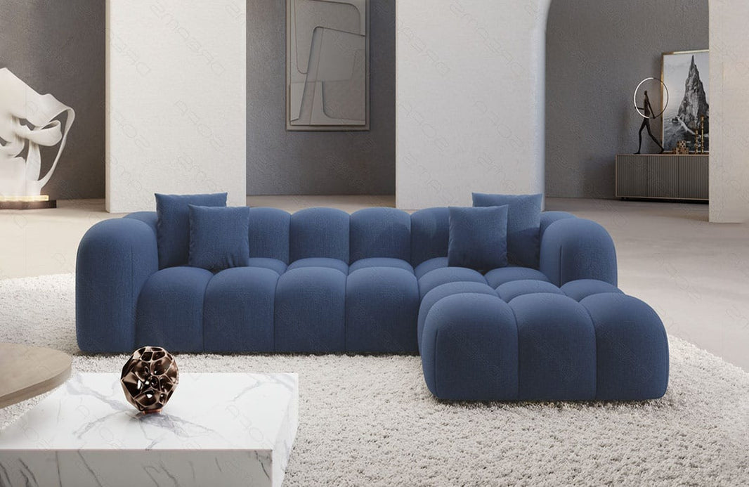 Samtstoff Ecksofa Formentera L Form