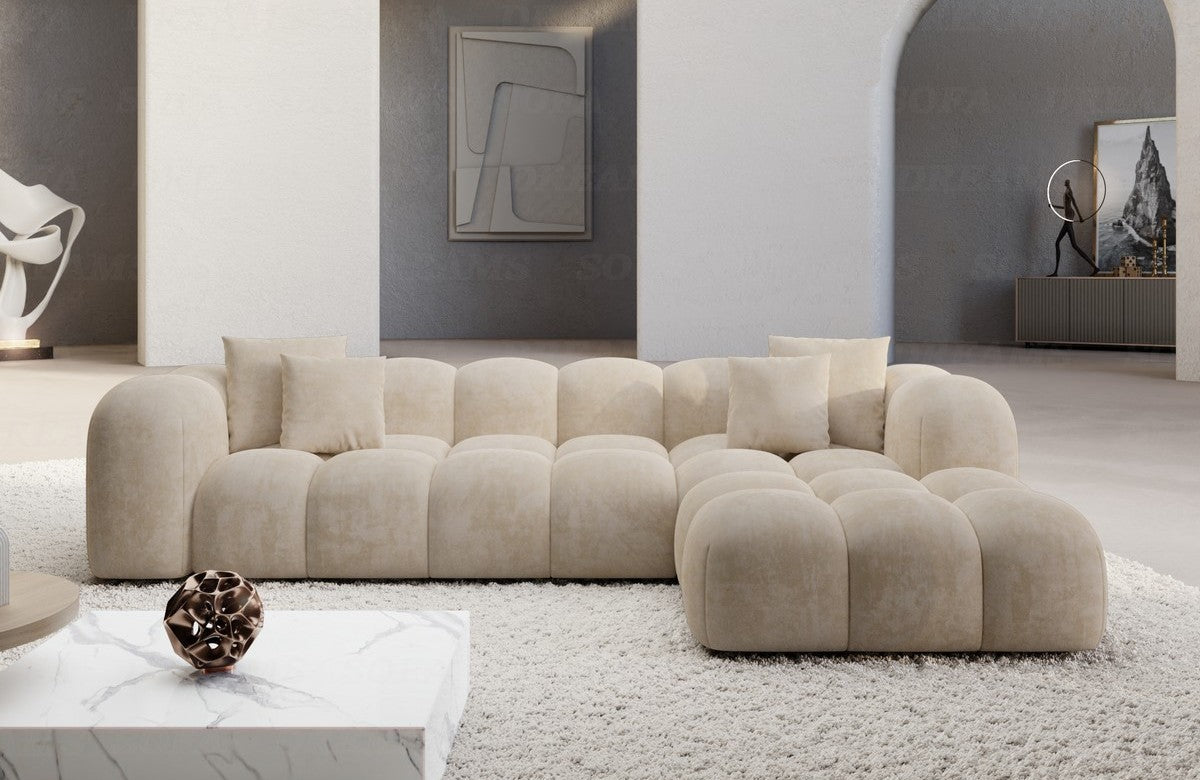 Ecksofa Formentera L-Form Kurz Stoff
