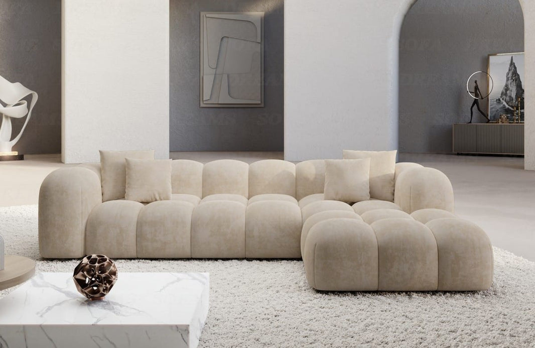 Stoff Ecksofa Formentera L Form