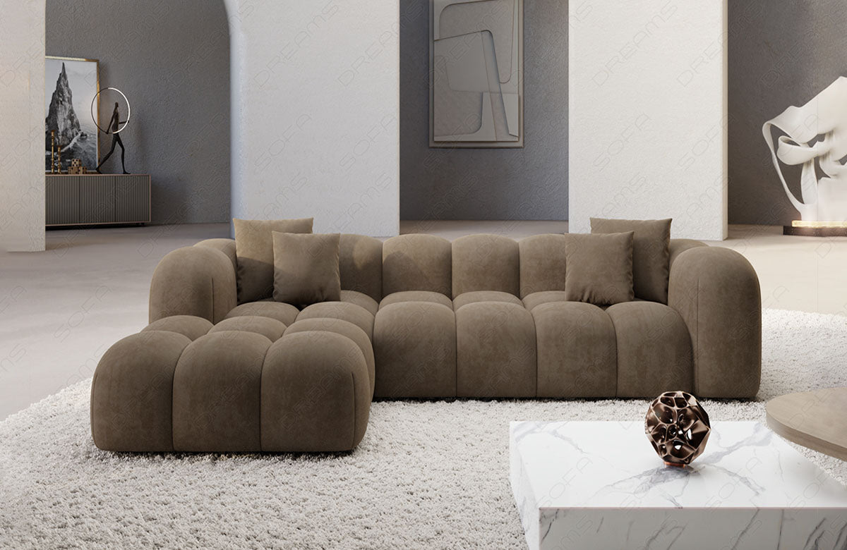 Ecksofa Formentera L-Form Kurz Stoff