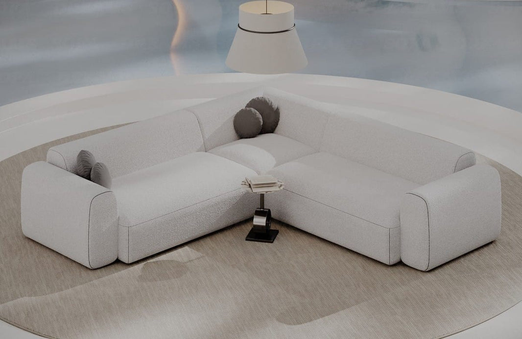 Ecksofa Cortegada L-Form aus Stoff