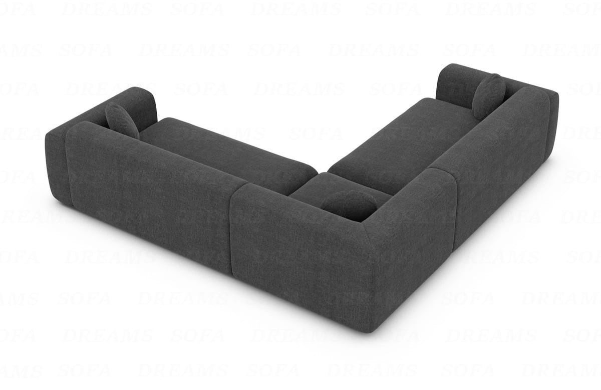 Ecksofa Cortegada L-Form Stoff Anthrazit