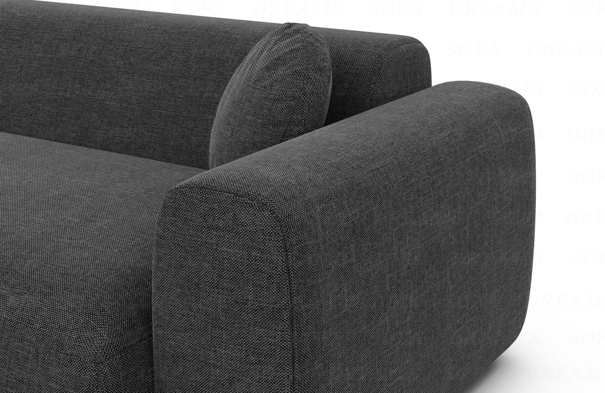 Ecksofa Cortegada L-Form Stoff Anthrazit