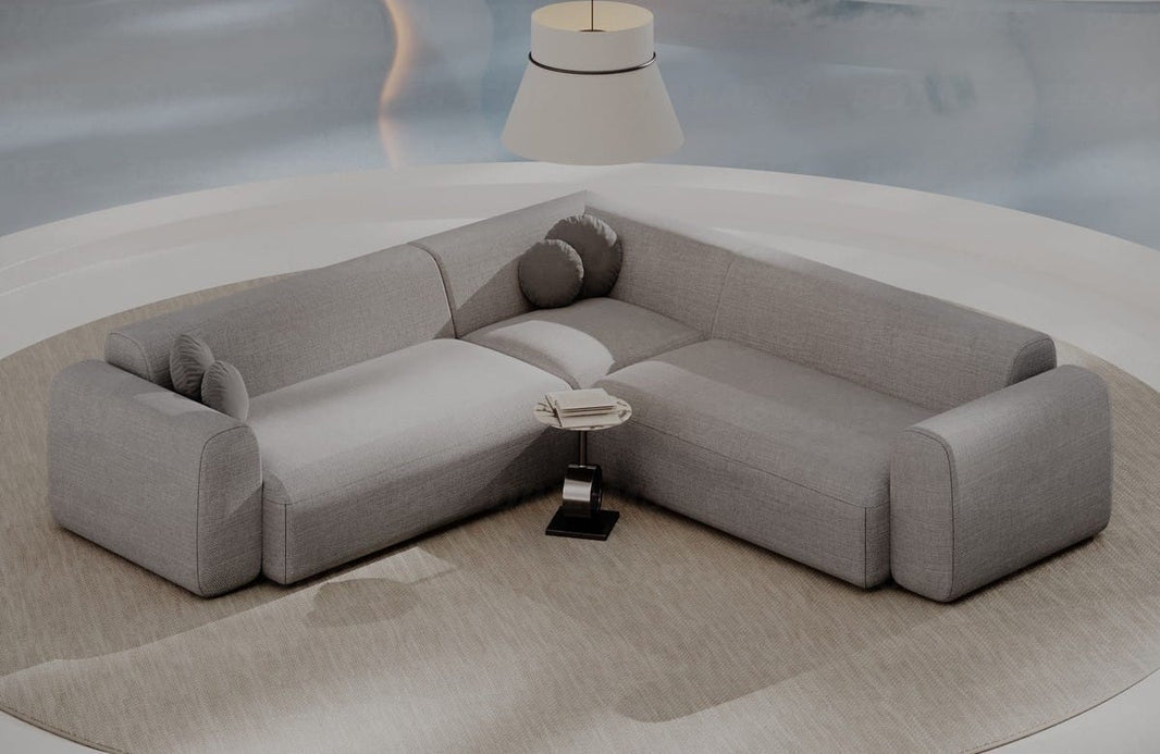 Ecksofa Cortegada L-Form aus Stoff