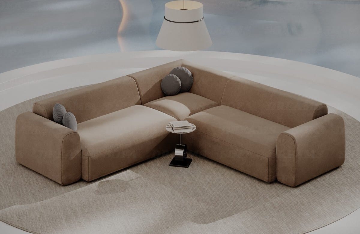 Ecksofa Cortegada L-Form Stoff