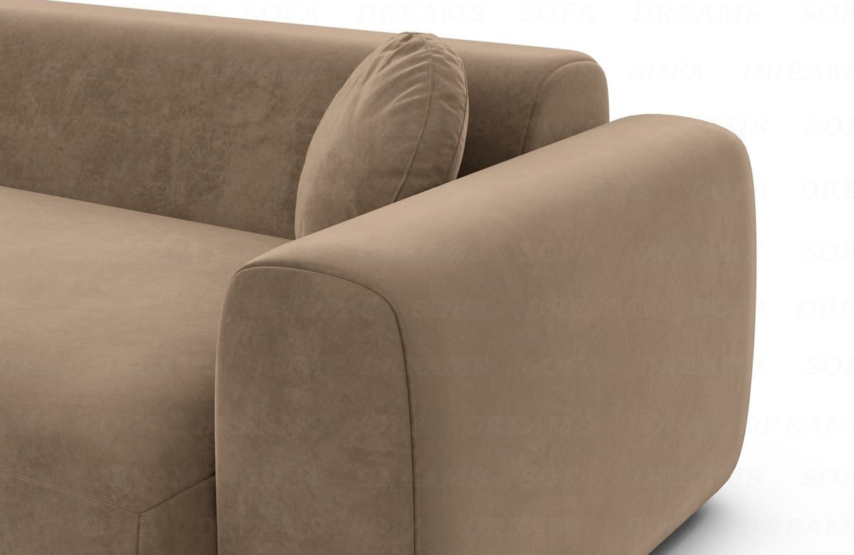 Ecksofa Cortegada L-Form Stoff Braun