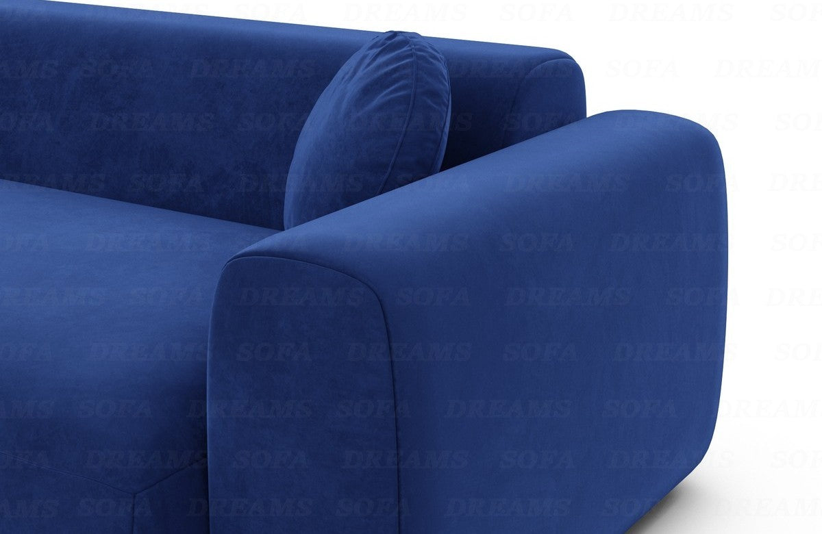 Ecksofa Cortegada L-Form Stoff Dunkelblau
