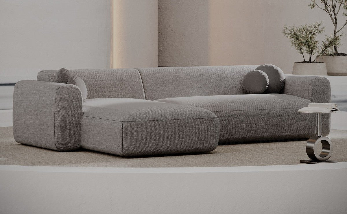 Ecksofa Cortegada L-Form Kurz Stoff
