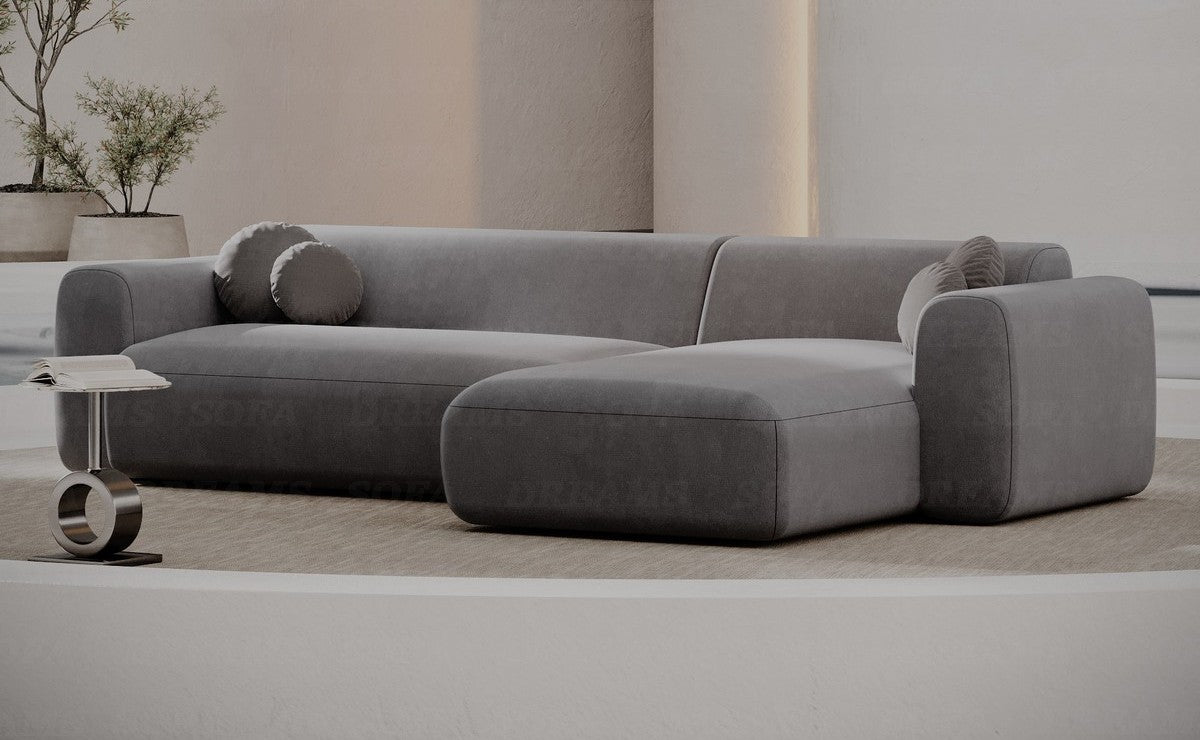 Ecksofa Cortegada L-Form Kurz Stoff