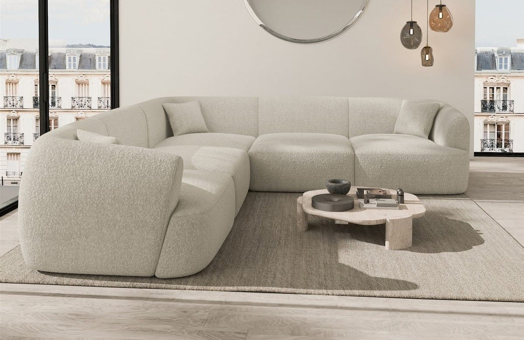 Stoff Ecksofa Tabarca L-Form