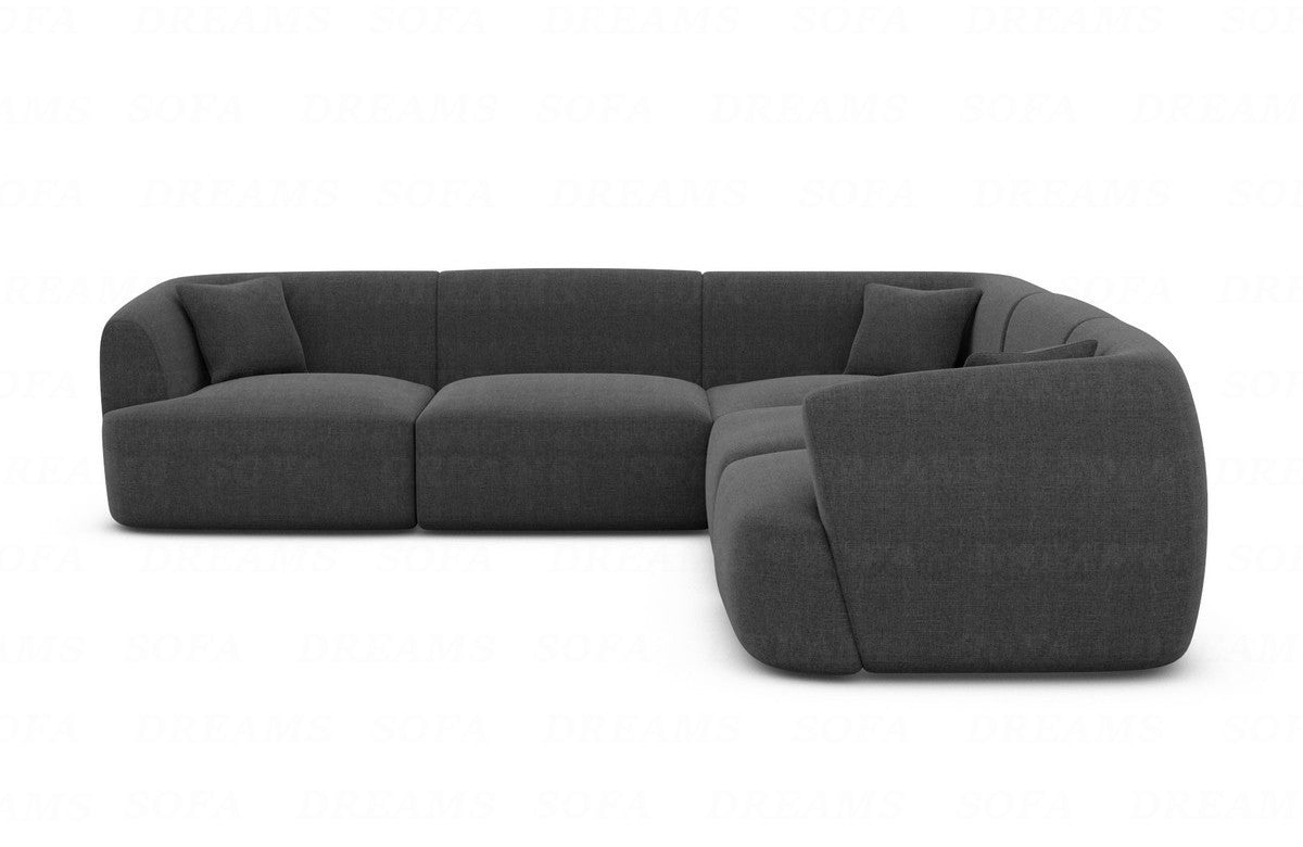 Polster Ecksofa Tabarca L-Form Anthrazit