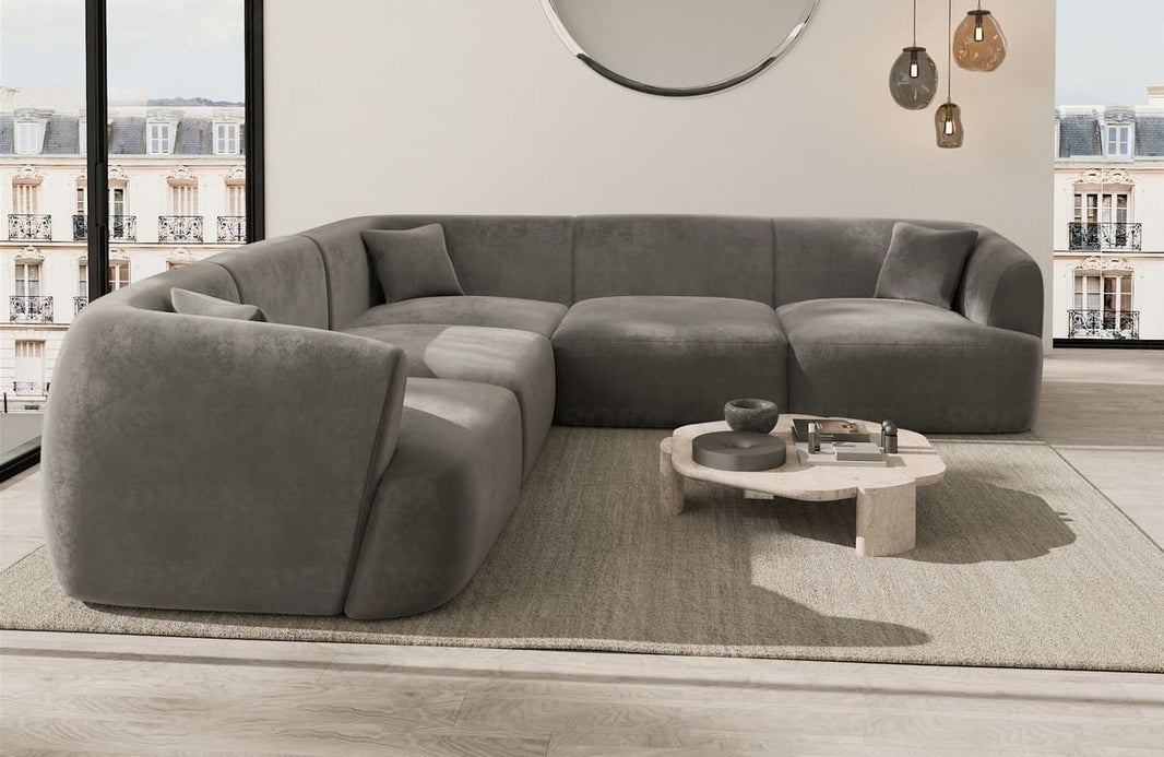 Stoff Ecksofa Tabarca L-Form