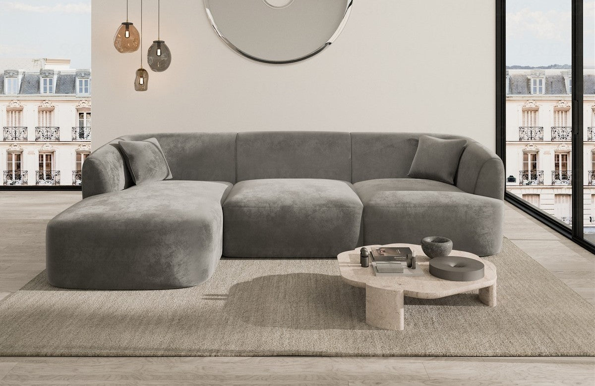 Stoff Ecksofa Tabarca L-Form Kurz