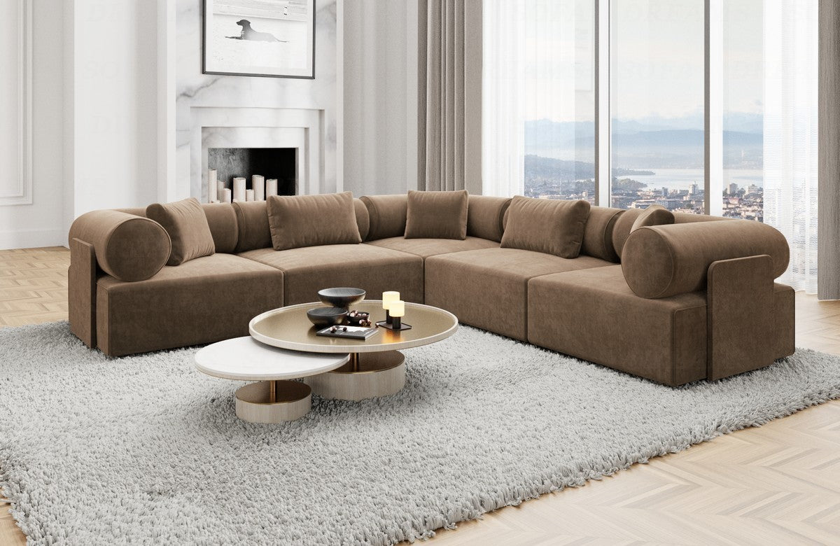 Ecksofa Laguardia L-Form Stoff