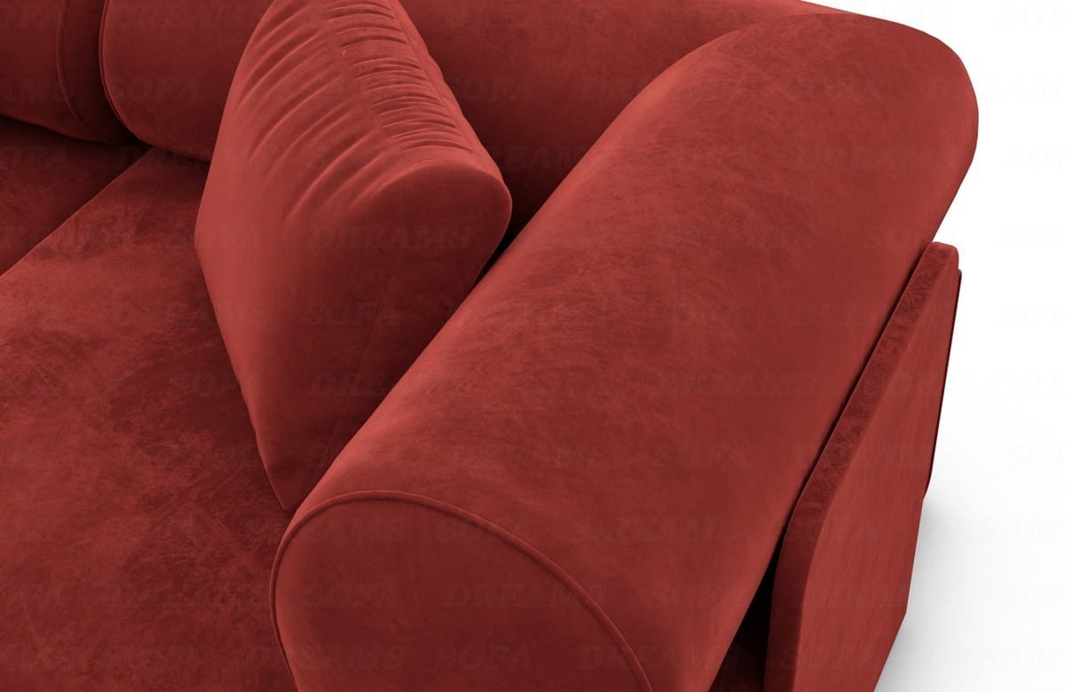 Ecksofa Laguardia L-Form Stoff Rot
