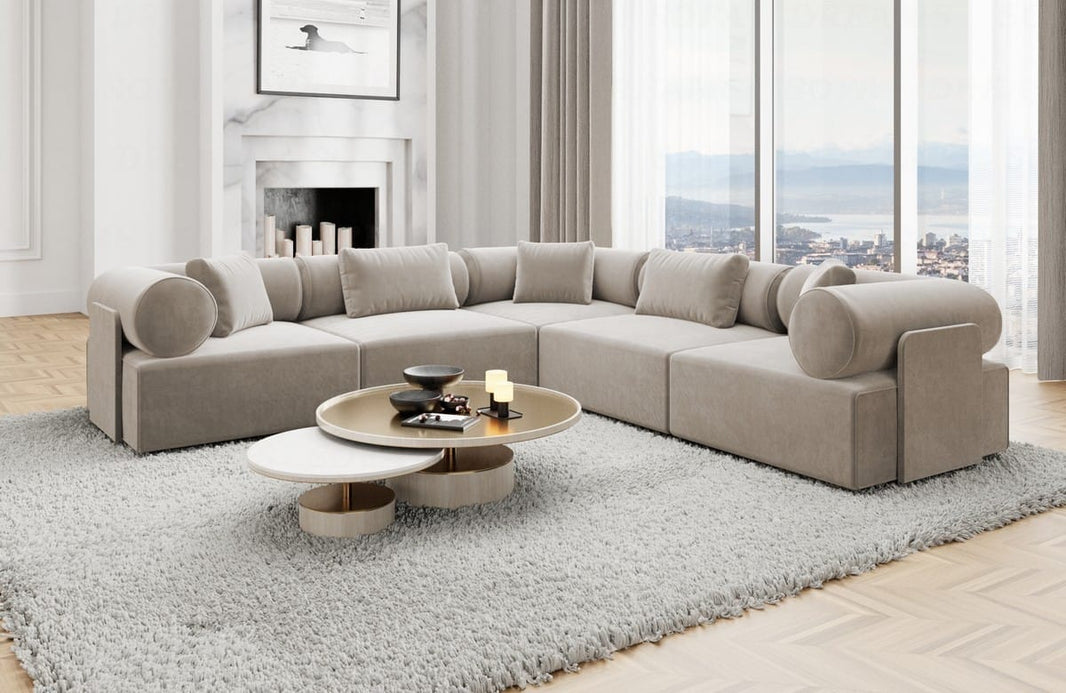 Ecksofa Laguardia L-Form Stoff