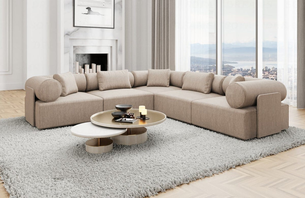 Ecksofa Laguardia L-Form aus Stoff
