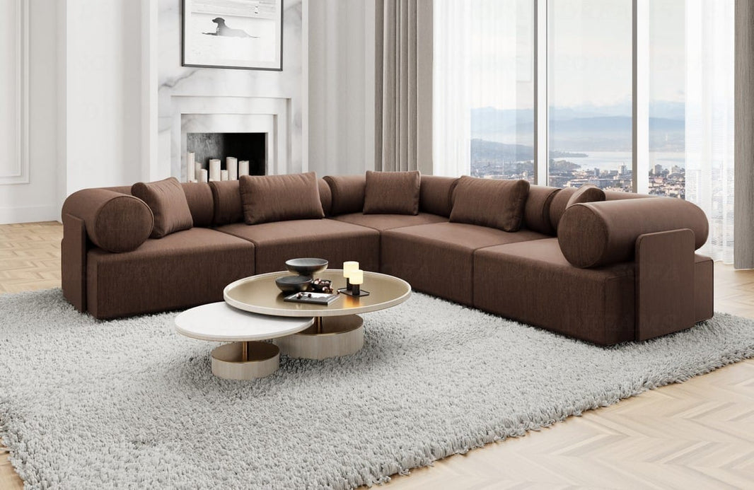 Ecksofa Laguardia L-Form aus Stoff