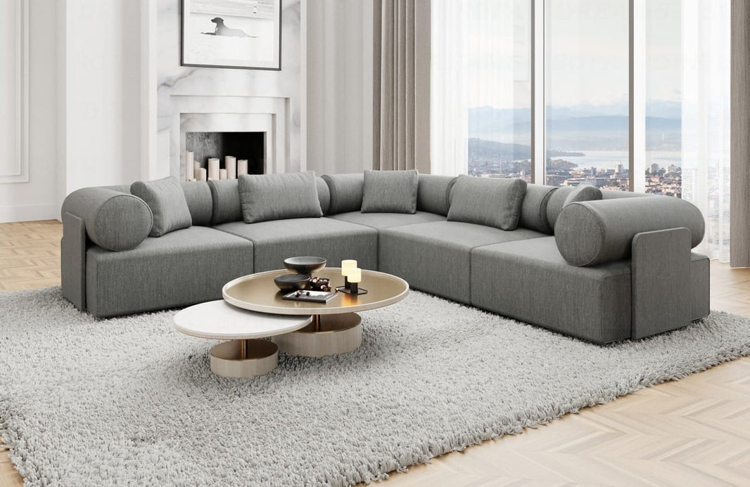 Ecksofa Laguardia L-Form aus Stoff