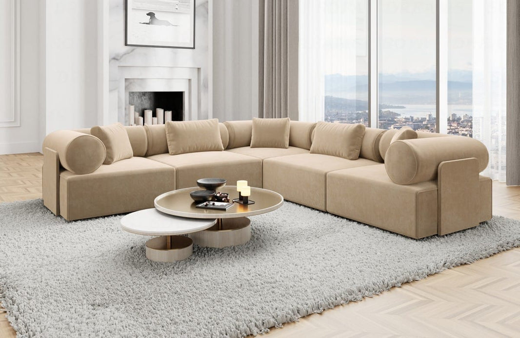 Ecksofa Laguardia L-Form aus Stoff
