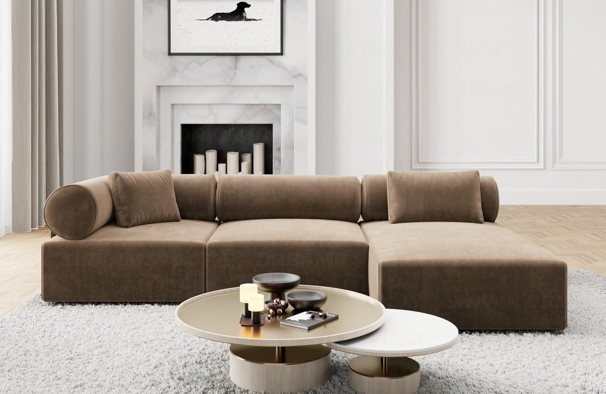Polster Ecksofa Laguardia L-Form Kurz
