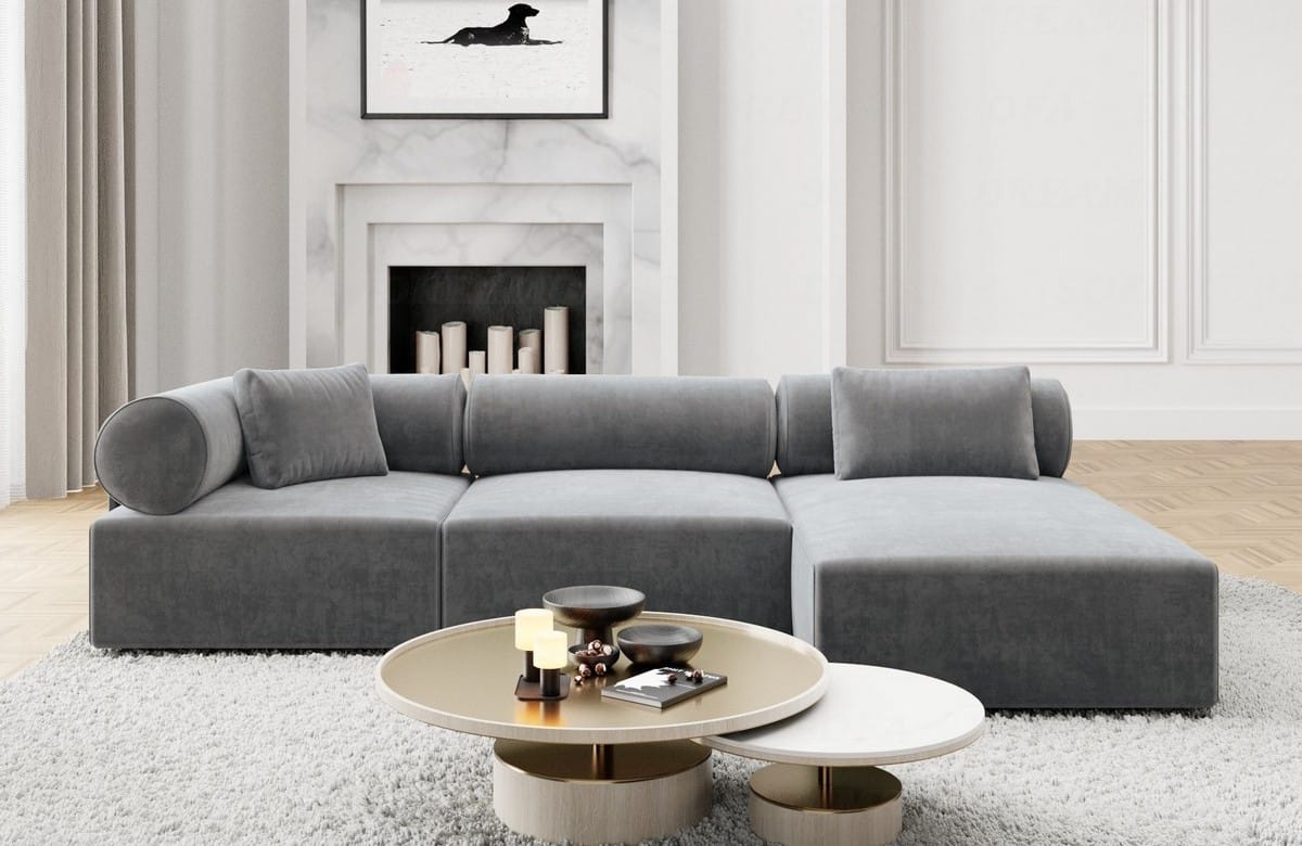 Polster Ecksofa Laguardia L-Form Kurz