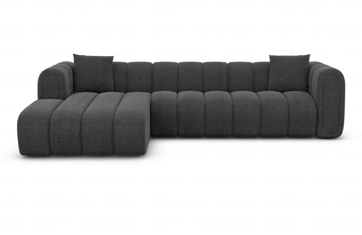 Stoff Ecksofa Almagro L-Form Anthrazit