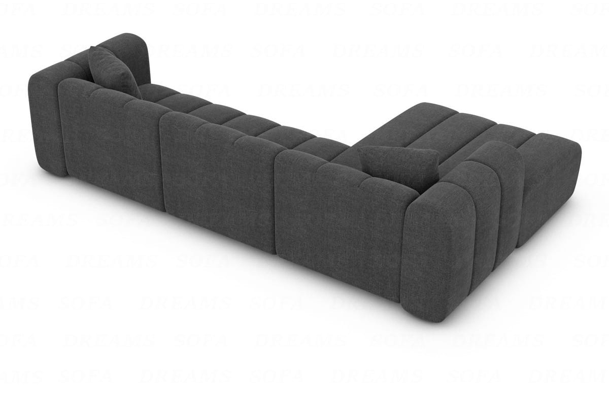 Stoff Ecksofa Almagro L-Form Anthrazit