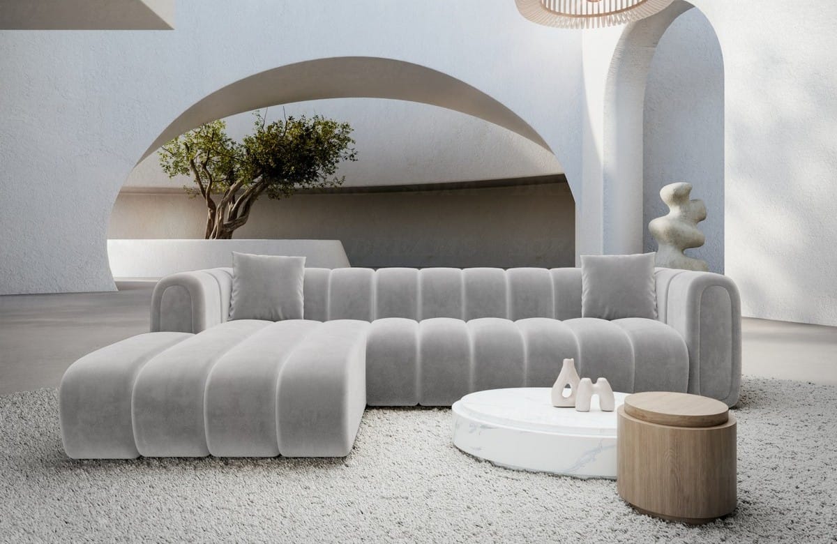 Couch Almagro L Form Stoff