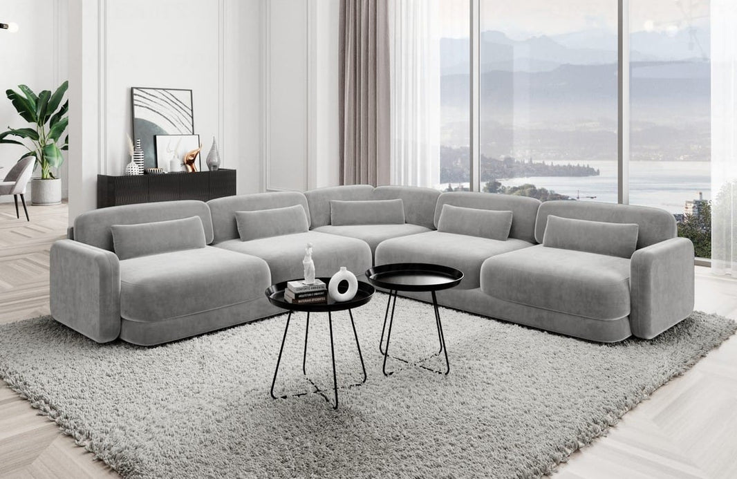 Ecksofa Valencia L-Form aus Stoff